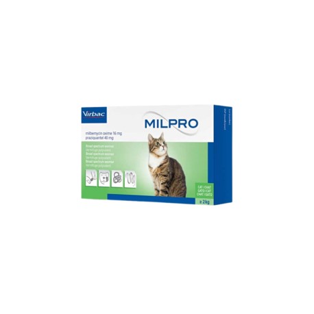 Milpro | Virbac (2 kg) 16mg/40mg pieza