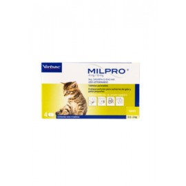 Milpro | Virbac (0.5 a 2kg) 4mg/10mg, 4 Tabletas